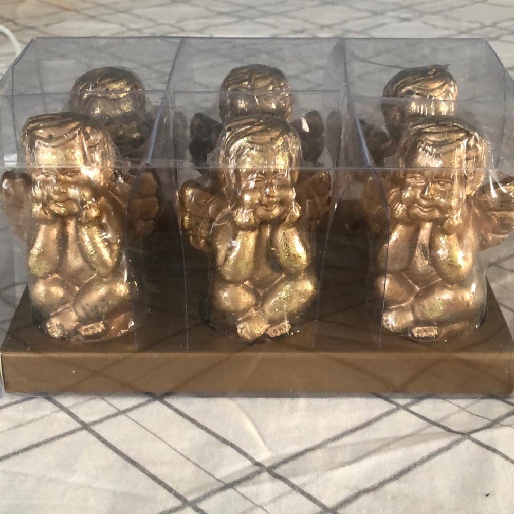 Target gilded Christmas candles angels